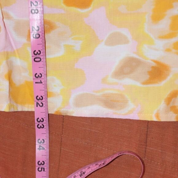 NWT Vero Moda Yellow Joa Strapt Print Mini Dress Women Size Small - Picture 7 of 9